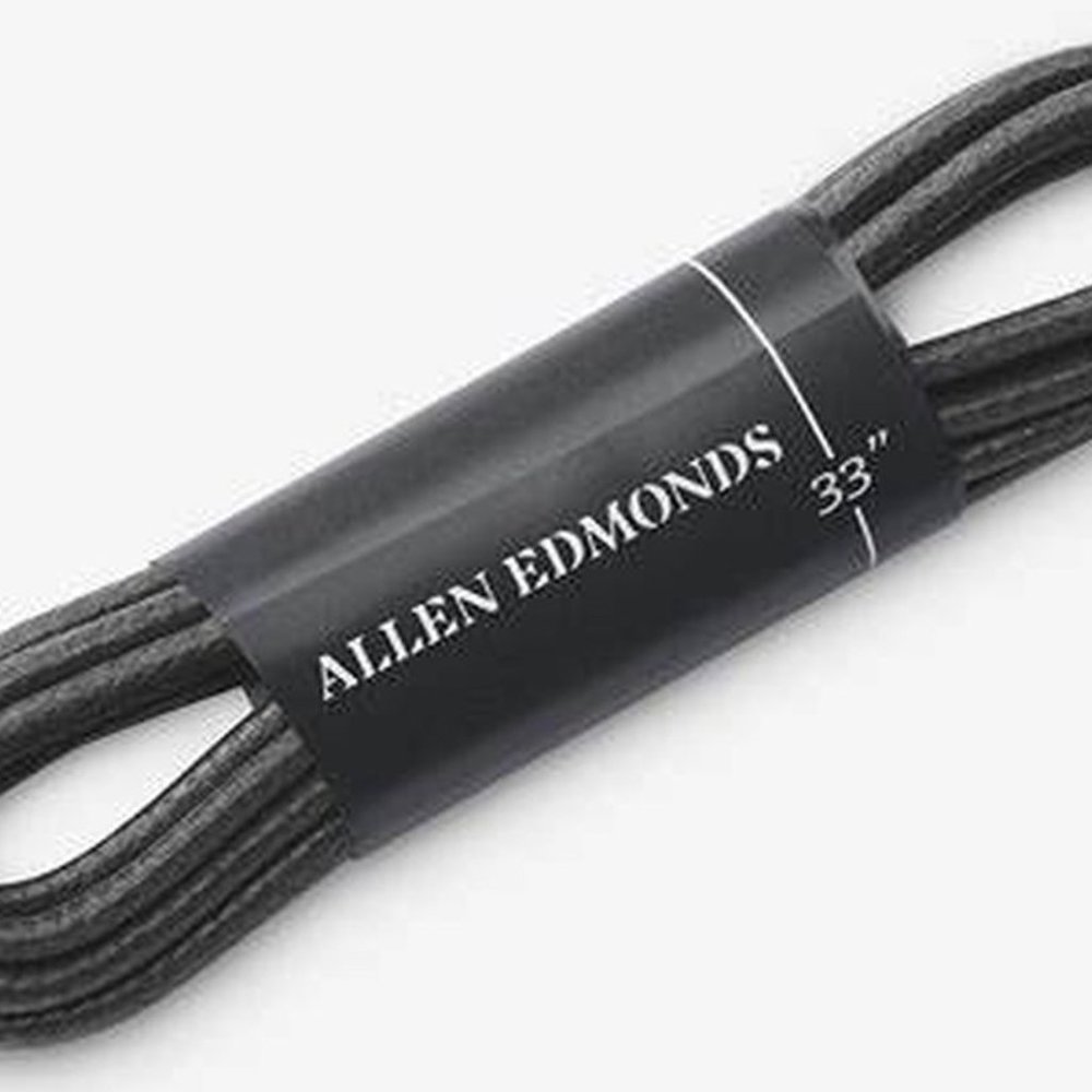 LARGE Black Waxed Thick 33" Replacement SHOE LACES 4 5 6 Eyelets Allen Edmonds